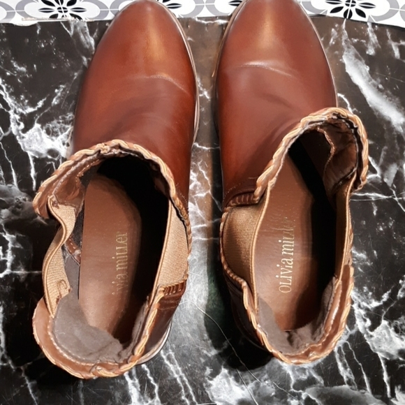 Olivia Miller short ankle booties 8 brown - Picture 5 of 6